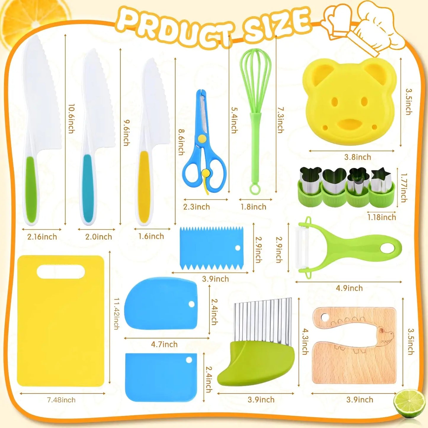 Kids Cooking Sets 17pcs